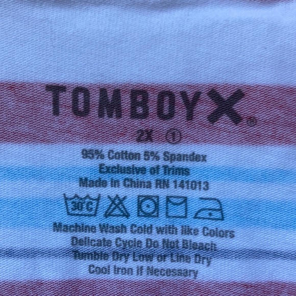 TOMBOY X Woman’s Iconic Briefs - Racer Stripes. - Picture 5 of 7